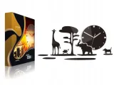 zegar-scienny-ultra-cichy-safari-3d-wenge-typ-scienny