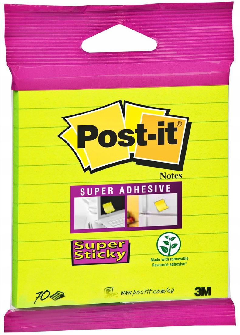 Karteczki Samoprzylepne POSTIT 101X101 70 zielone ERLI.pl