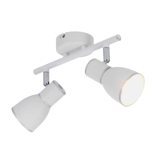 fido-listwa-2x40w-e14-bialy-chrom-waga-z-opakowaniem-0-38-kg-stan-nowy