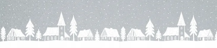 Folia Okienna Statyczna Wzór Domki Ozdoba Na Boże Narodzenie Border Na Okno