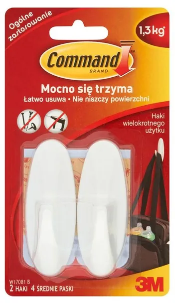 command-haczyki-samoprzylepne-biale-2-szt-stan-nowy-rodzaj-samoprzylepne