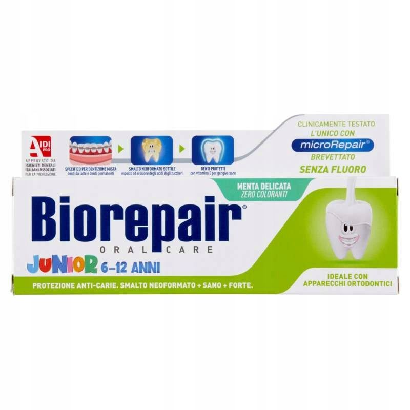 BIOREPAIR JUNIOR PASTA DLA DZIECI 7-14 LAT 75ml - ERLI.pl