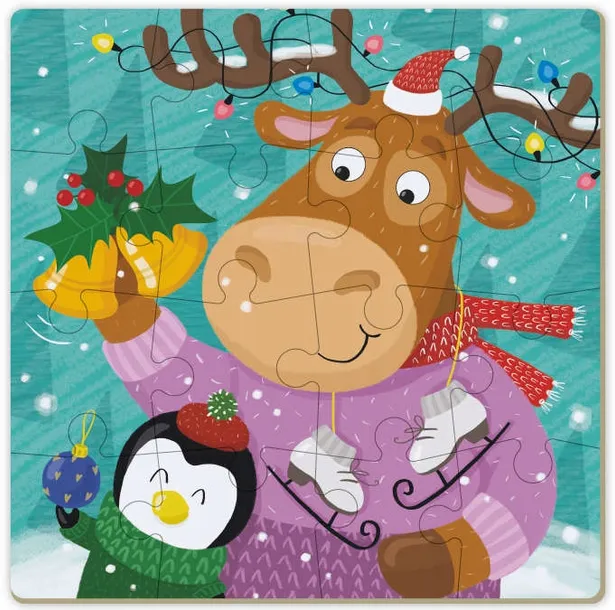 dodo-puzzle-2w1-renifer-i-pingwin-16-elementow