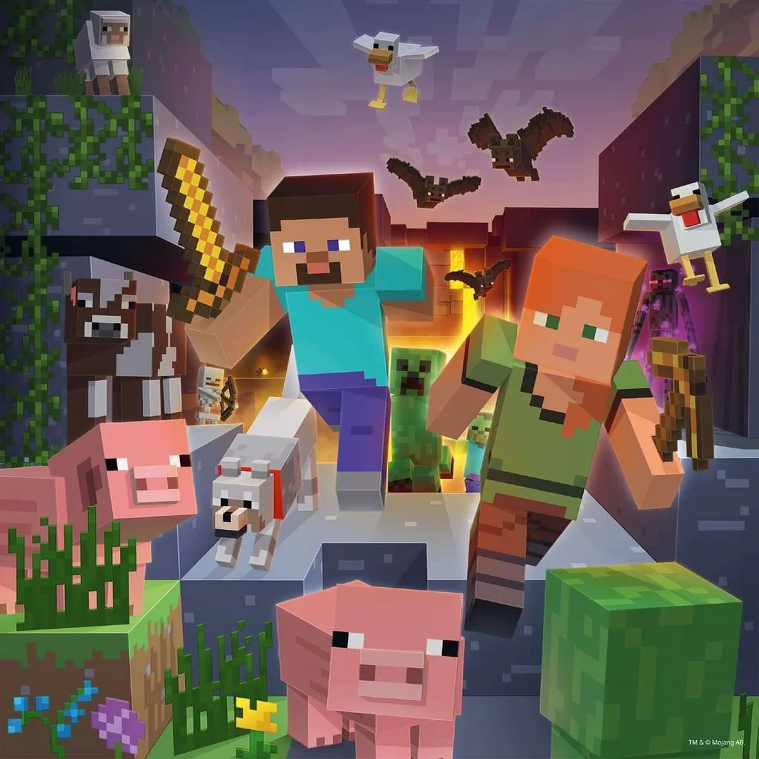 puzzle-minecraft-3x49-147-elementow