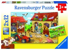 ravensburger-puzzle-praca-na-farmie-2x12-elementow