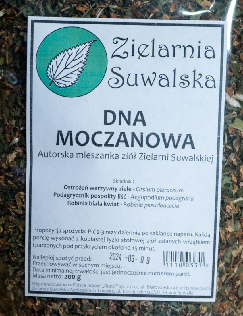 Zielarnia Suwalska Mieszanka Dna Moczanowa 200g - ERLI.pl