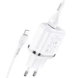 hoco-n4-aspiring-network-charger-lightning-cable-white