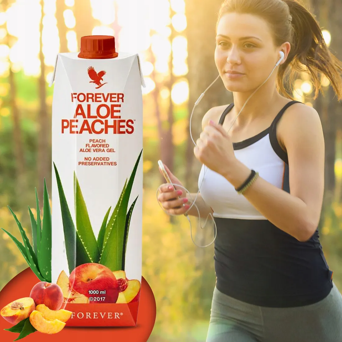 Aloes Forever Aloe Peaches 1L x2 aloes do picia BRZOSKWINIOWY  133664222 -  ERLI.pl