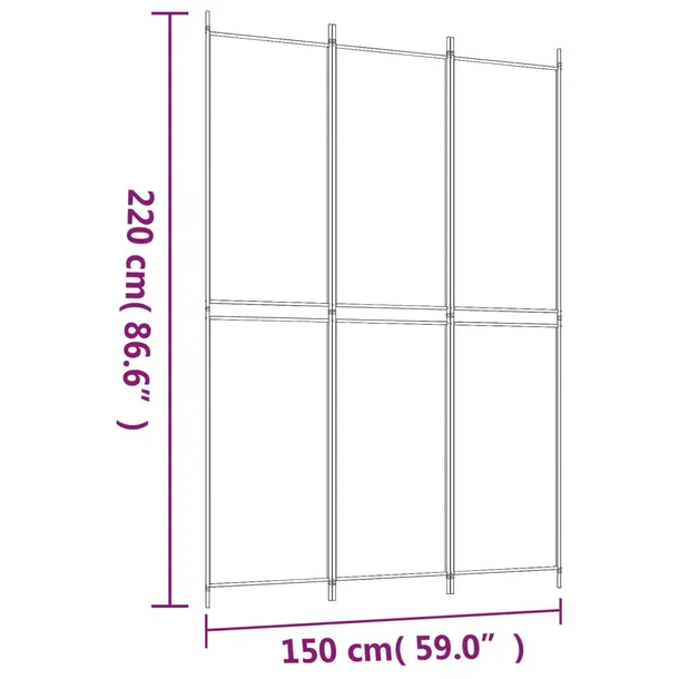 parawan-3-panelowy-bialy-150x220-cm-tkanina-stan-opakowania-oryginalne-producent-vidaxl