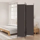 parawan-3-panelowy-brazowy-150x220-cm-tkanina-stan-nowy