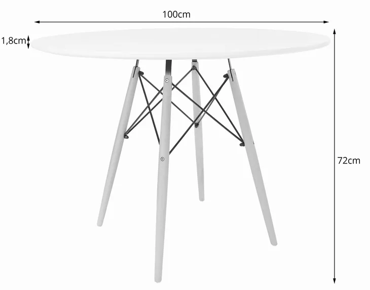stol-todi-okragly-100cm-bialy-stan-nowy
