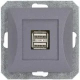 gniazdo-modul-podwojne-usb-ladowarka-opal-grafit