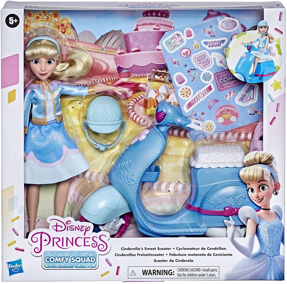 DISNEY PRINCESS LALKA KOPCIUSZEK SKUTER CINDERELLA - ERLI.pl