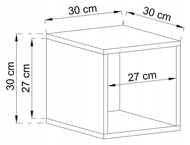 polka-wiszaca-biala-mat-jay-stan-nowy