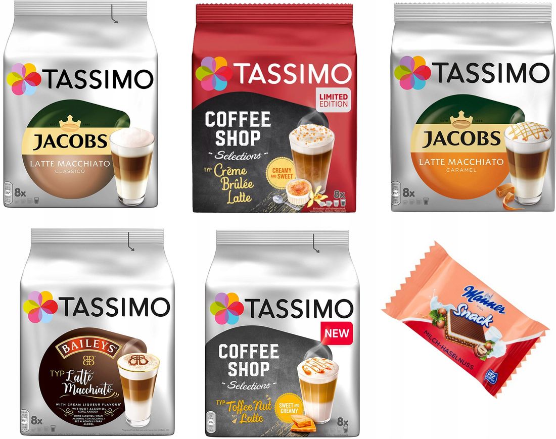 Kapsułki TASSIMO Zestaw Latte Macchiato SMAKOWE 40 - ERLI.pl