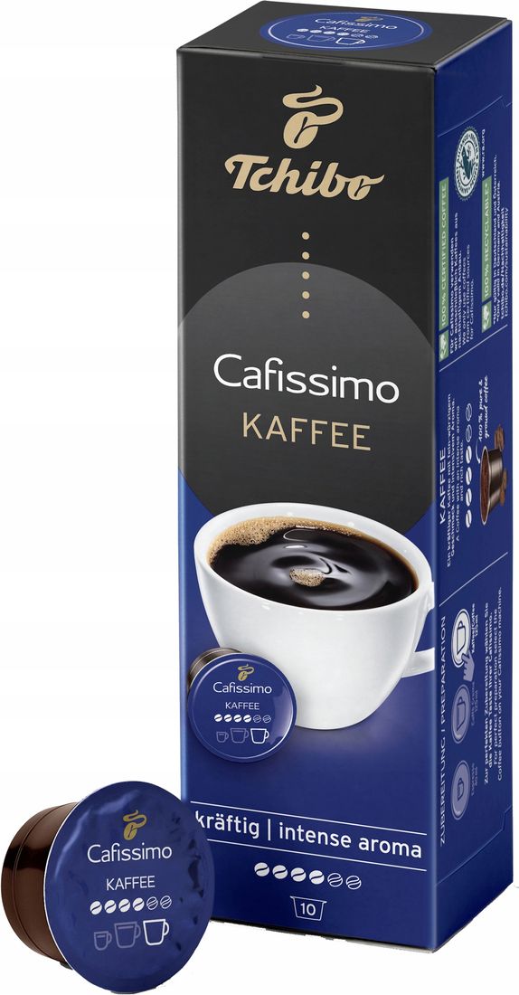 TCHIBO CAFISSIMO COFFEE INTENSE AROMA 10 KAPSUŁEK - ERLI.pl