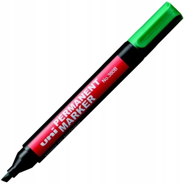 marker-permanentny-uni-380-zielony-sciety
