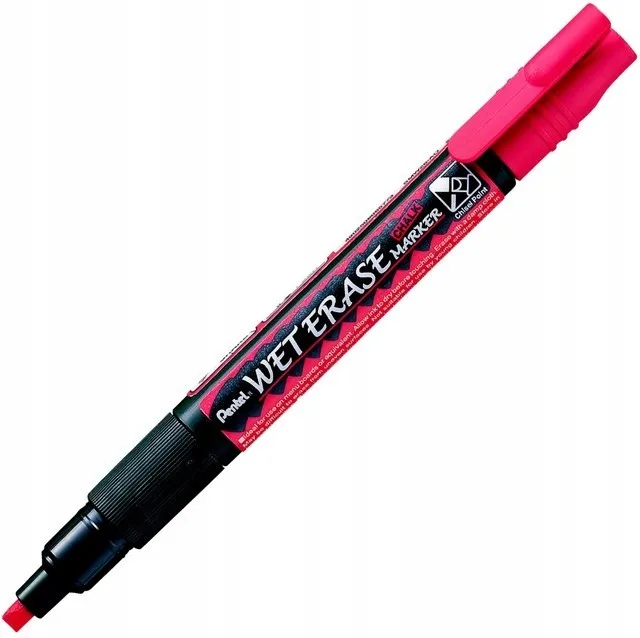 marker-kredowy-pentel-smw26-czerwony-sciety-stan-nowy