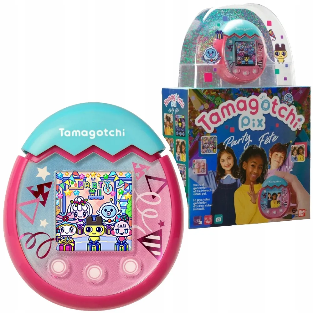 ORYGINALNE TAMAGOTCHI PIX - PARTY CONFETTI BANDAI – 132377572
