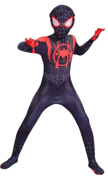 stroj-czarny-spiderman-110-116-waga-z-opakowaniem-0-5-kg-stan-nowy