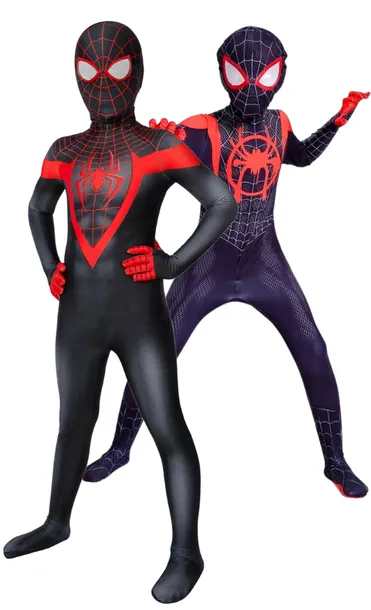 stroj-czarny-spiderman-110-116-stan-nowy