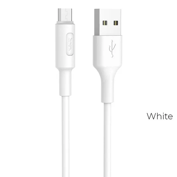 hoco-kabel-usb-do-micro-soarer-x25-bialy