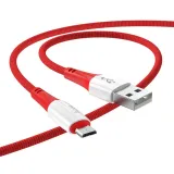 hoco-kabel-usb-do-micro-24a-ferry-x70-czerwony-stan-nowy