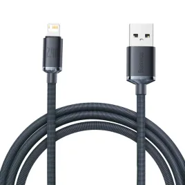 kabel-usb-do-lightning-baseus-crystal-2-4a-2m-czarny