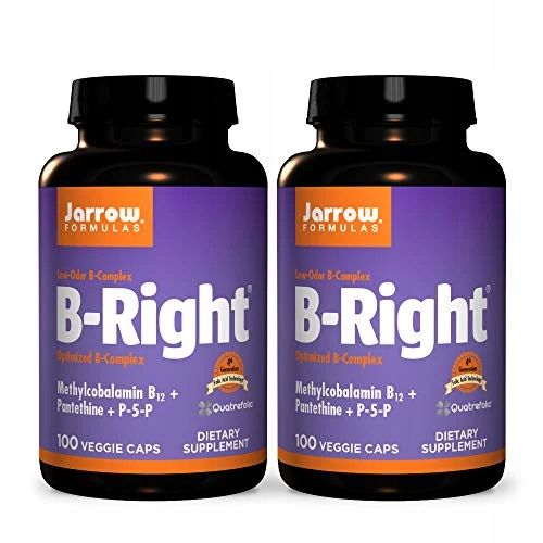 2x Jarrow Formulas B-Right B-Complex Kompleks Witamin Z Grupy B 100 ...