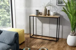 industrialna-konsola-alva-100x30cm-blat-4cm-fornir-debowy-rozne-kolory