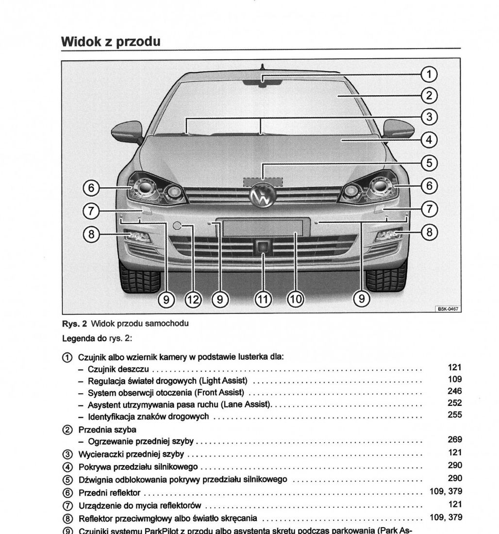 Volkswagen VW Golf 2012-2016 Instrukcja Obsługi – 73734407 - ERLI.pl