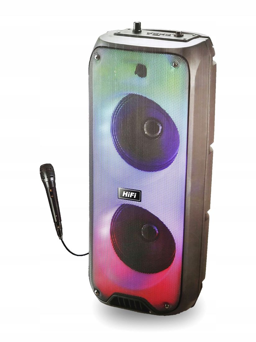 GŁOŚNIK KARAOKE TUBA 2000W MIKROFON BLUETOOTH 6268 ERLI.pl