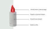wklad-swieca-led-czerwony-z-bateriami-58-dni-luce-stan-nowy