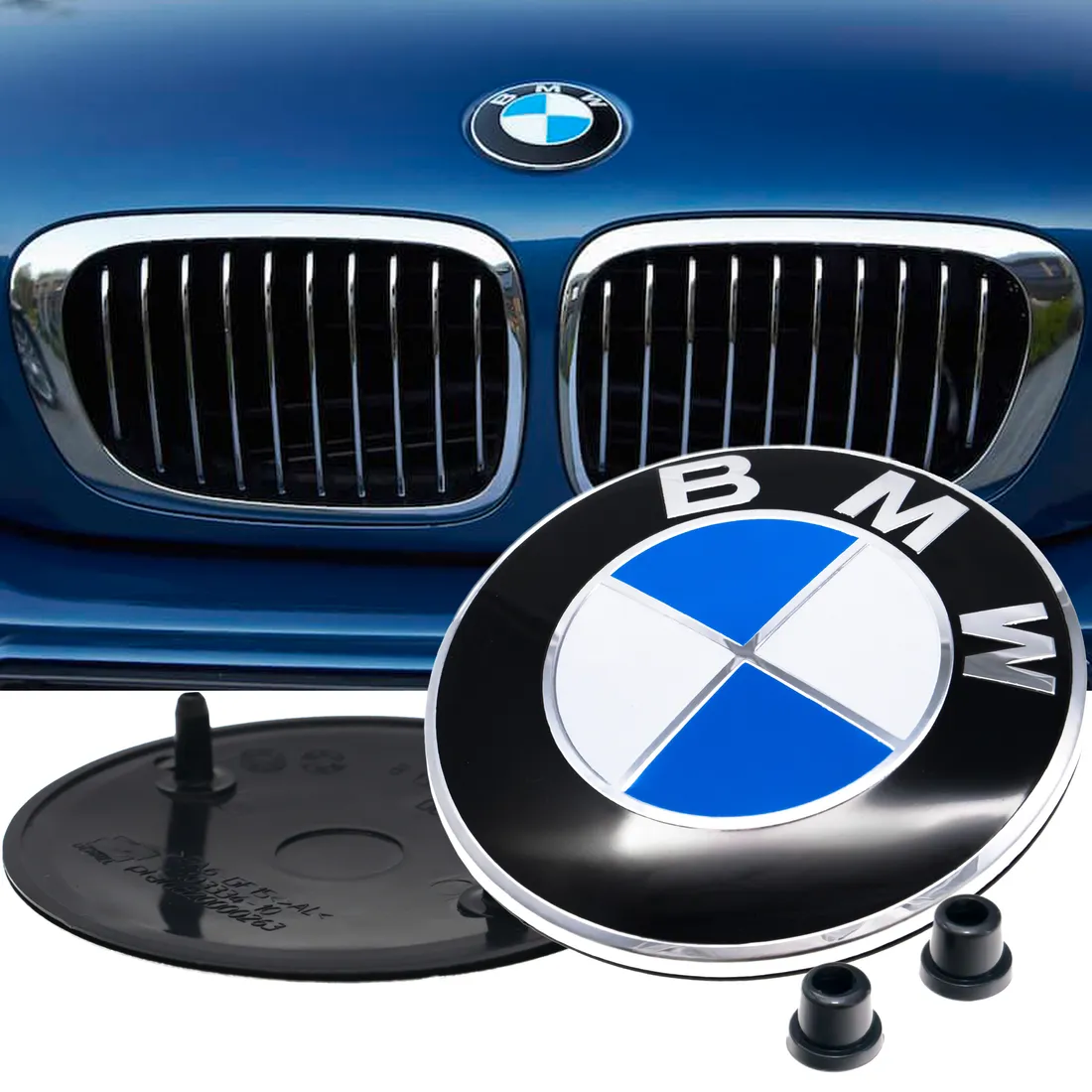 bmw-emblemat-82mm-znaczek-e30-e34-e38-e46-1-3-5-7-stan-nowy