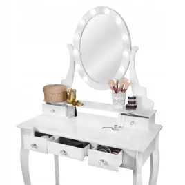 toaletka-kosmetyczna-z-lustrem-led-biala-taboret