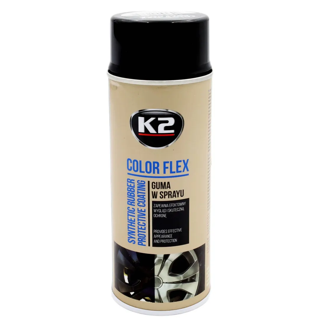 K2 Colorflex Guma w Sprayu K2 Color Flex Czarny Połysk 400ml – 135034442 - ERLI.pl