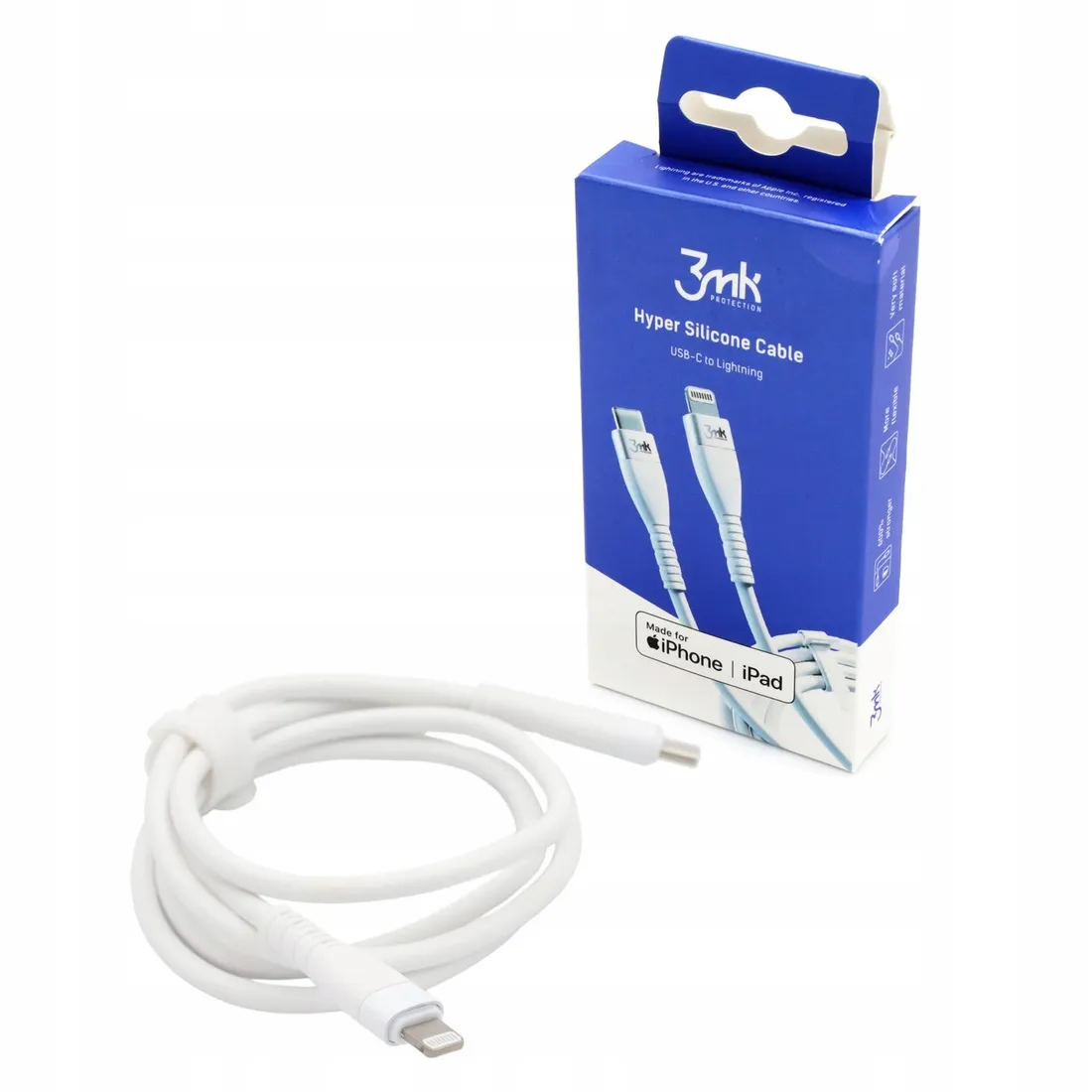 kabel-3mk-usb-c-do-lightning-bialy-20w-3a-1m