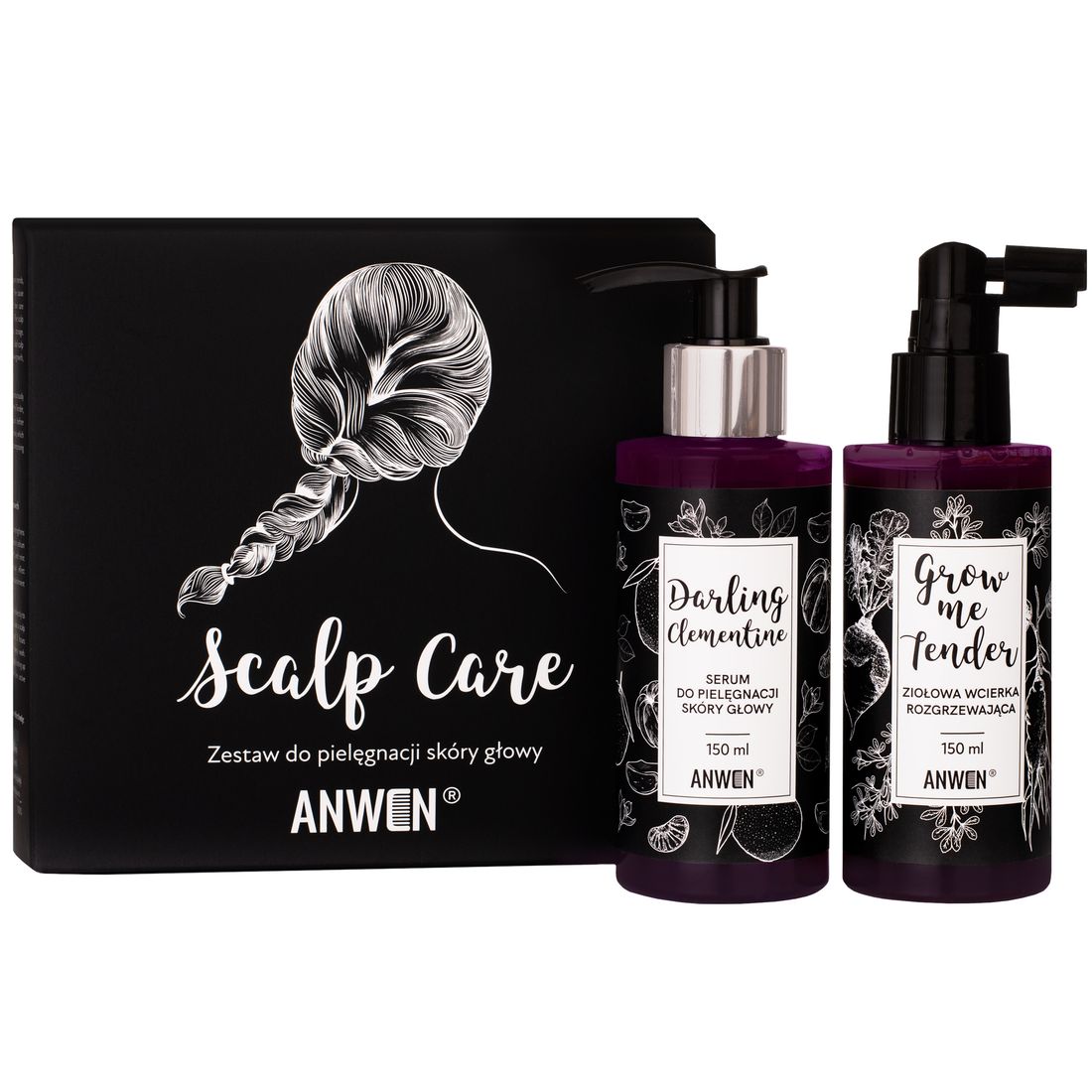 Anwen Scalp Care Zestaw do pielęgnacji skóry głowy, wcierka i serum