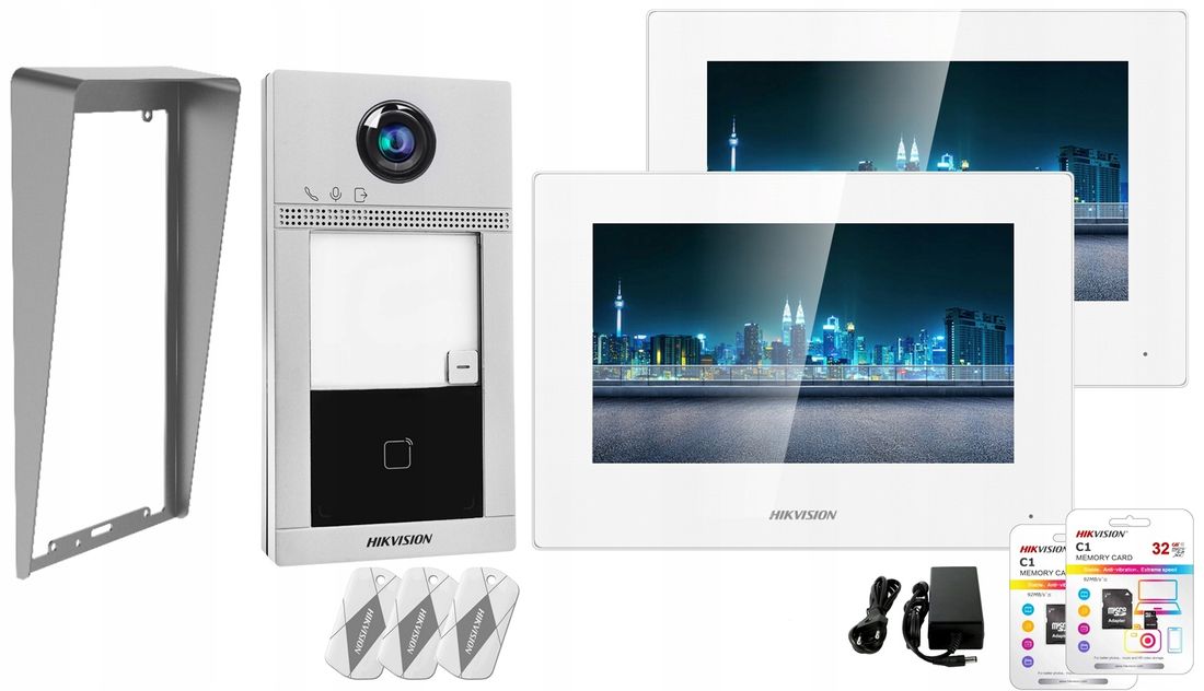 Wideodomofon Domofon z Kamerą Hikvision PoE IP - ERLI.pl