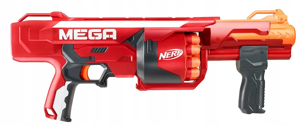 DUŻY PISTOLET KARABIN NERF MEGA ROTOFURY CIĄGŁY OGIEŃ 10
