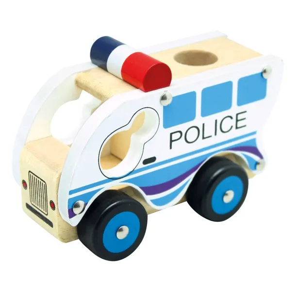 autko-drewniane-policja
