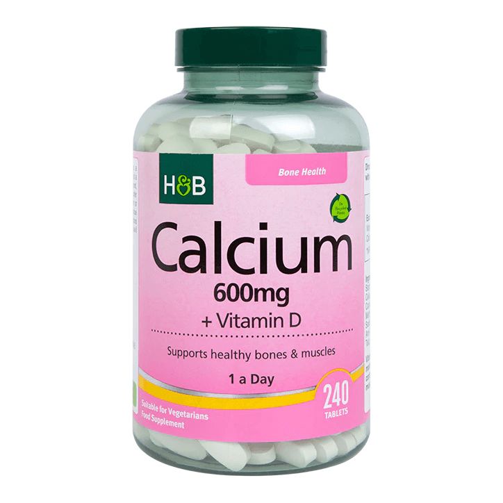 Calcium 600 mg + Vitamin D (240 tabl.) ERLI.pl