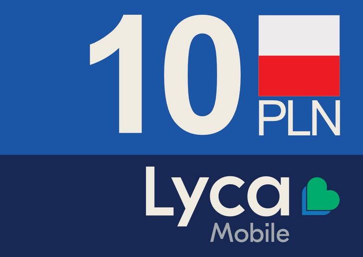 LycaMobile 10 zł 10 PLN doładowanie Voucher Prepaid Kod code