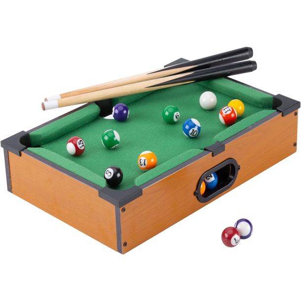 PLAYTIVE Gra BILARD STÓŁ BILARDOWY MINI POOL TABLE BILARD ZESTAW 20el