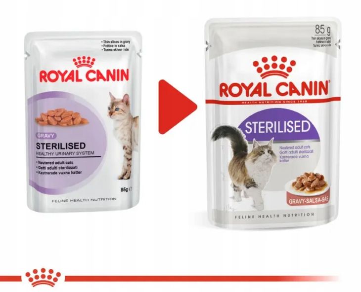 ROYAL CANIN Sterilised Saszetka STERYLIZOWANY 85g - ERLI.pl