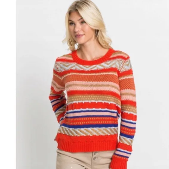 sweter-pullover-wzor-okragly-dekolt-48-50-929417