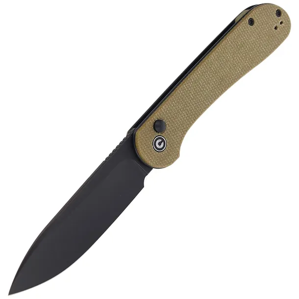 noz-civivi-button-lock-elementum-olive-micarta-black-stonewashed-c2103b