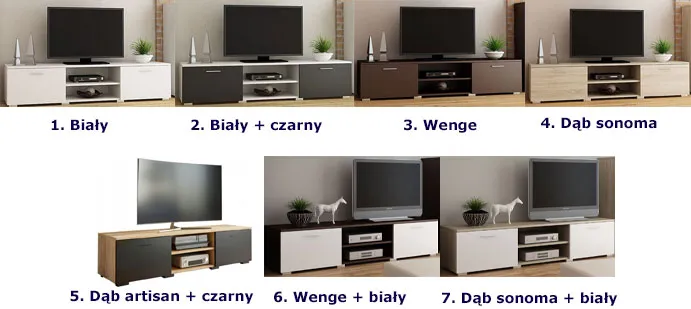 szafka-rtv-pixelo-dab-sonoma-stan-nowy