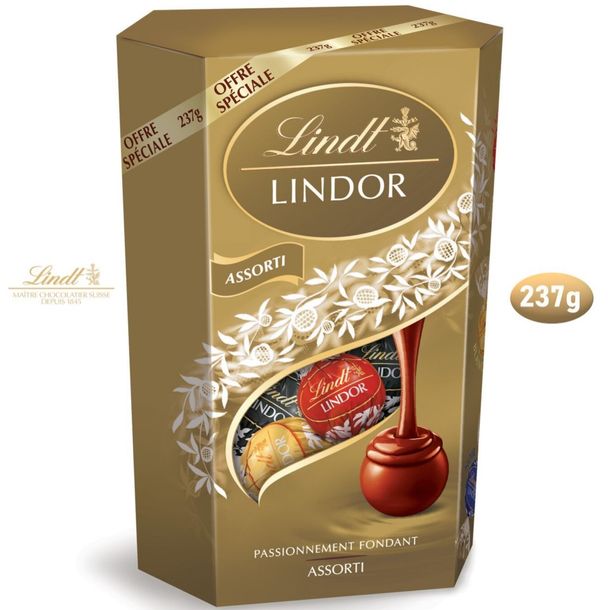 Lindor Assorted Praliny 237g Lindt Czekolada Mleczna Gorzka Biała Mix Erlipl 3484