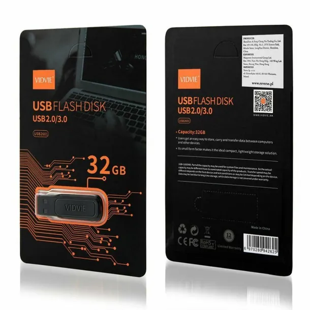 pendrive-vidvie-32gb-czarny-stan-nowy-waga-z-opakowaniem-0-3-kg